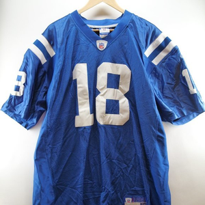 Reebok On Field NFL Peyton‎ Manning #18 Indianapolis Colts Captains Jersey Sz 52